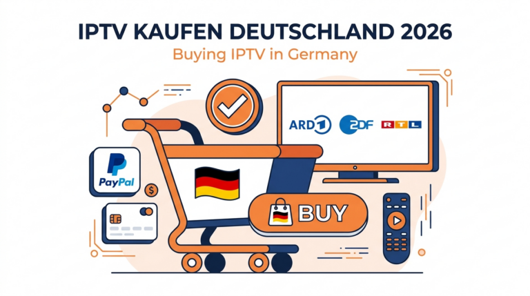 IPTV kaufen Deutschland 2026 – illustriertes Bild